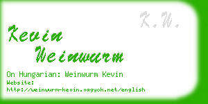 kevin weinwurm business card